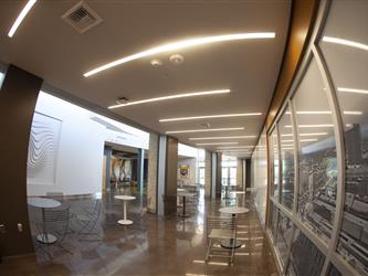 Other side of common area in front office building