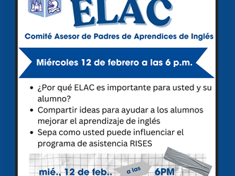 ELAC: miercoles, 12 de febrero, 2025