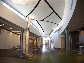 common area from campus side of front office building